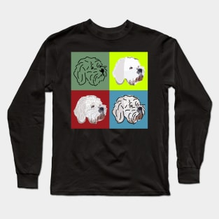 Cavachon Bichon Frise White Dog Four Faces Long Sleeve T-Shirt